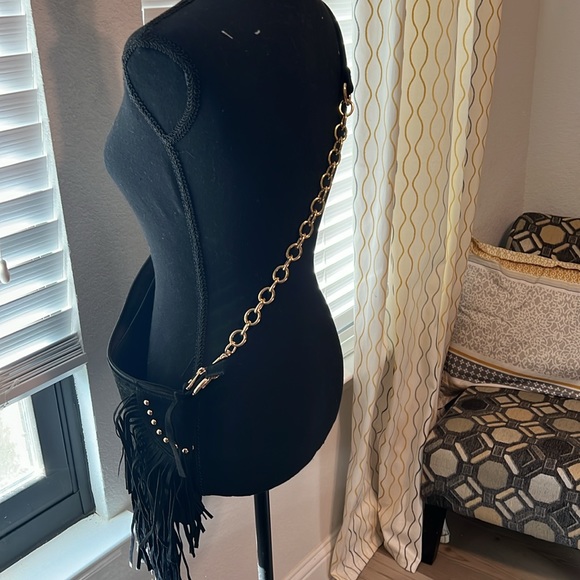 Black fringe purse/bag - Picture 4 of 4